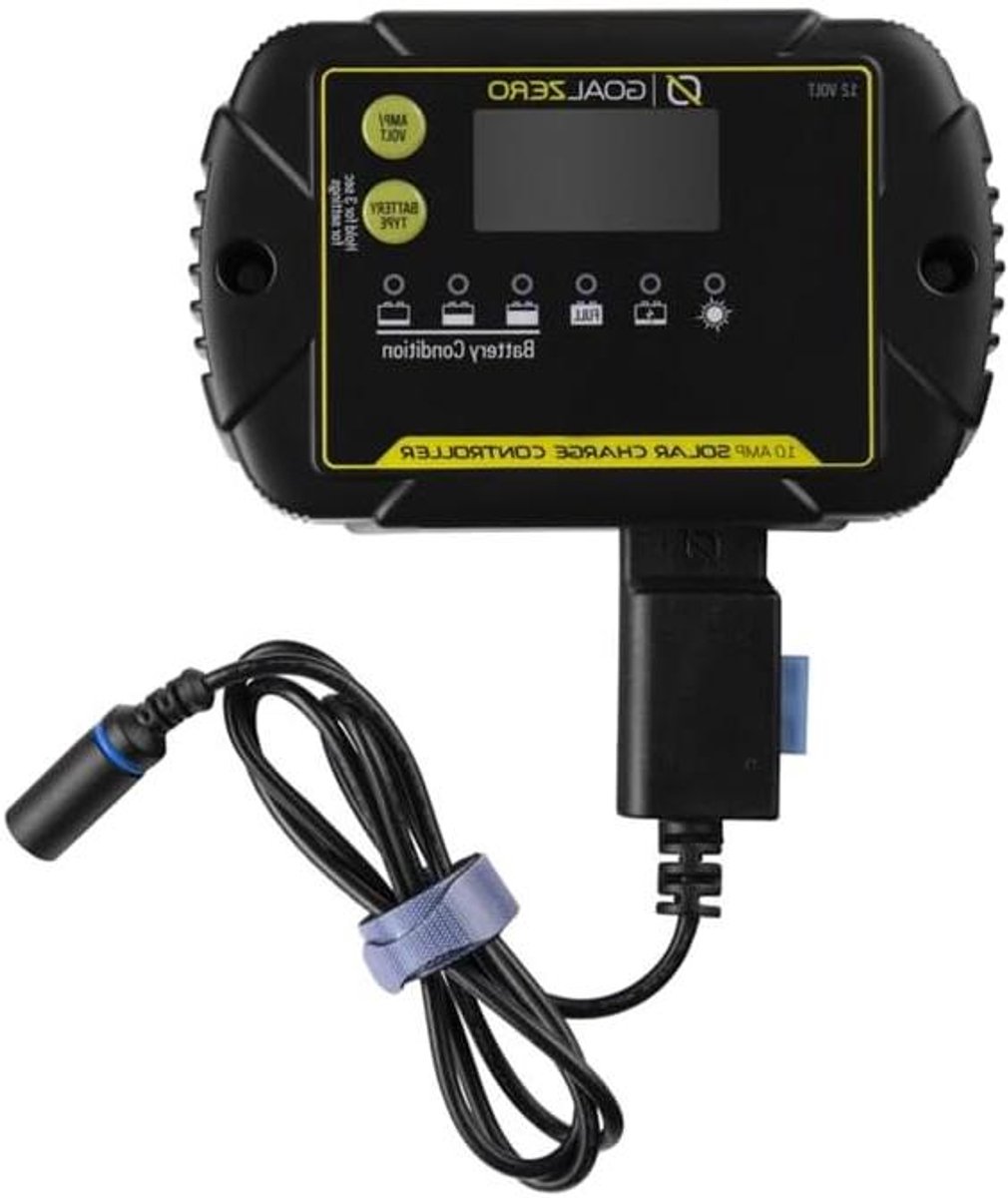 Laadregelaar - Zonne-energie Controller - Off-grid Energie - IP65 Weerbestendig - 15.5 cm - Zwart