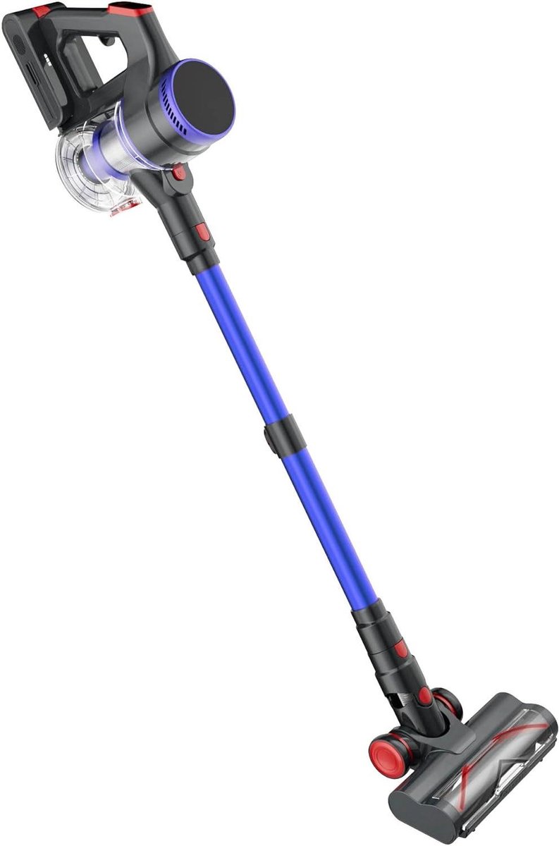 Draadloze Stofzuiger - Steelstofzuiger Elektrische Bezems - Snel Huis Schoonmaken - Lichtgewicht Ontwerp - 3 kg - Blauw