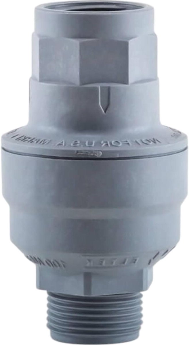 Waterstop Waterblok - Veiligheidsventiel Doorstroommeter - Waterschade Voorkomen - Mechanische Bedrijfszekerheid - 5-50 Liter - Grijs