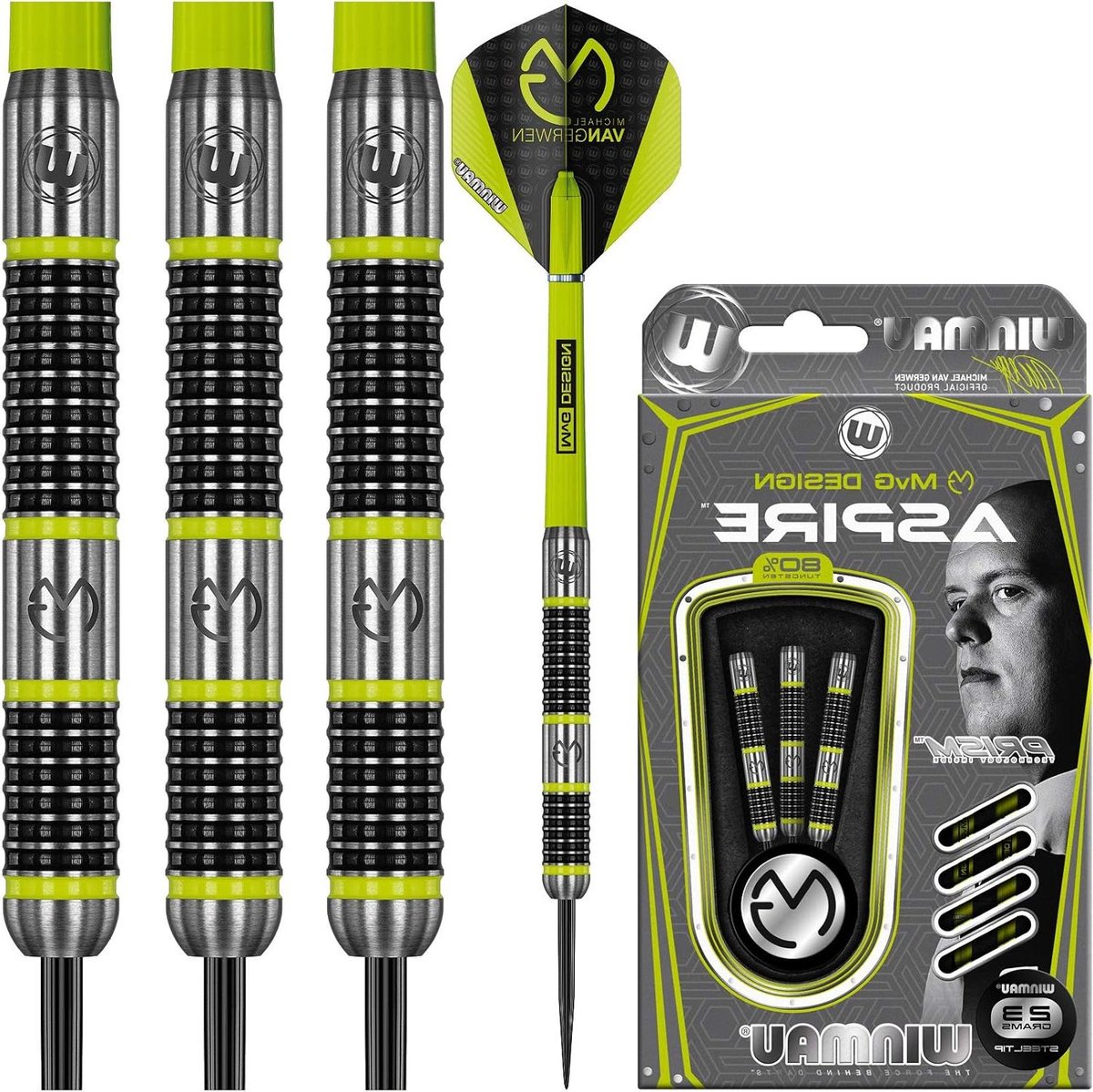 Steeltip Darts Set - Stalen Darts - Darts Spelen - Hoge Precisie Ontwerp - 23g - Zilver