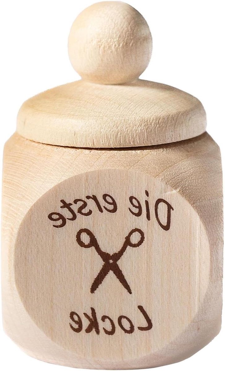 Eerste Krul en Melktandjes Doosje van Esdoornhout