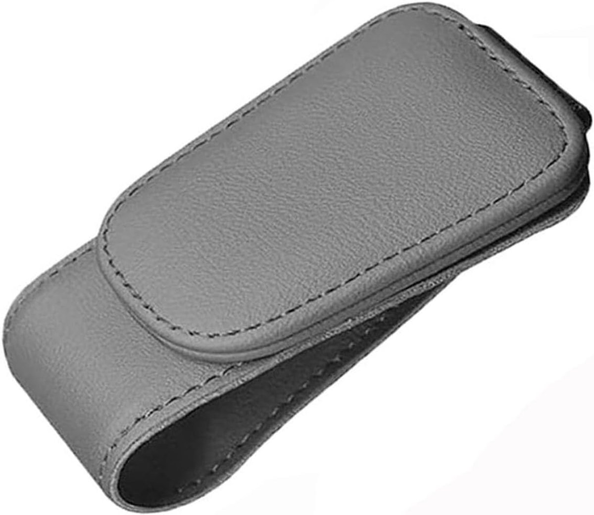 Brilhouder voor auto, zonneklep, brilhouder voor auto, magnetische autovizier, brilhouder, brillenhouder voor verschillende maten brillen (grijs