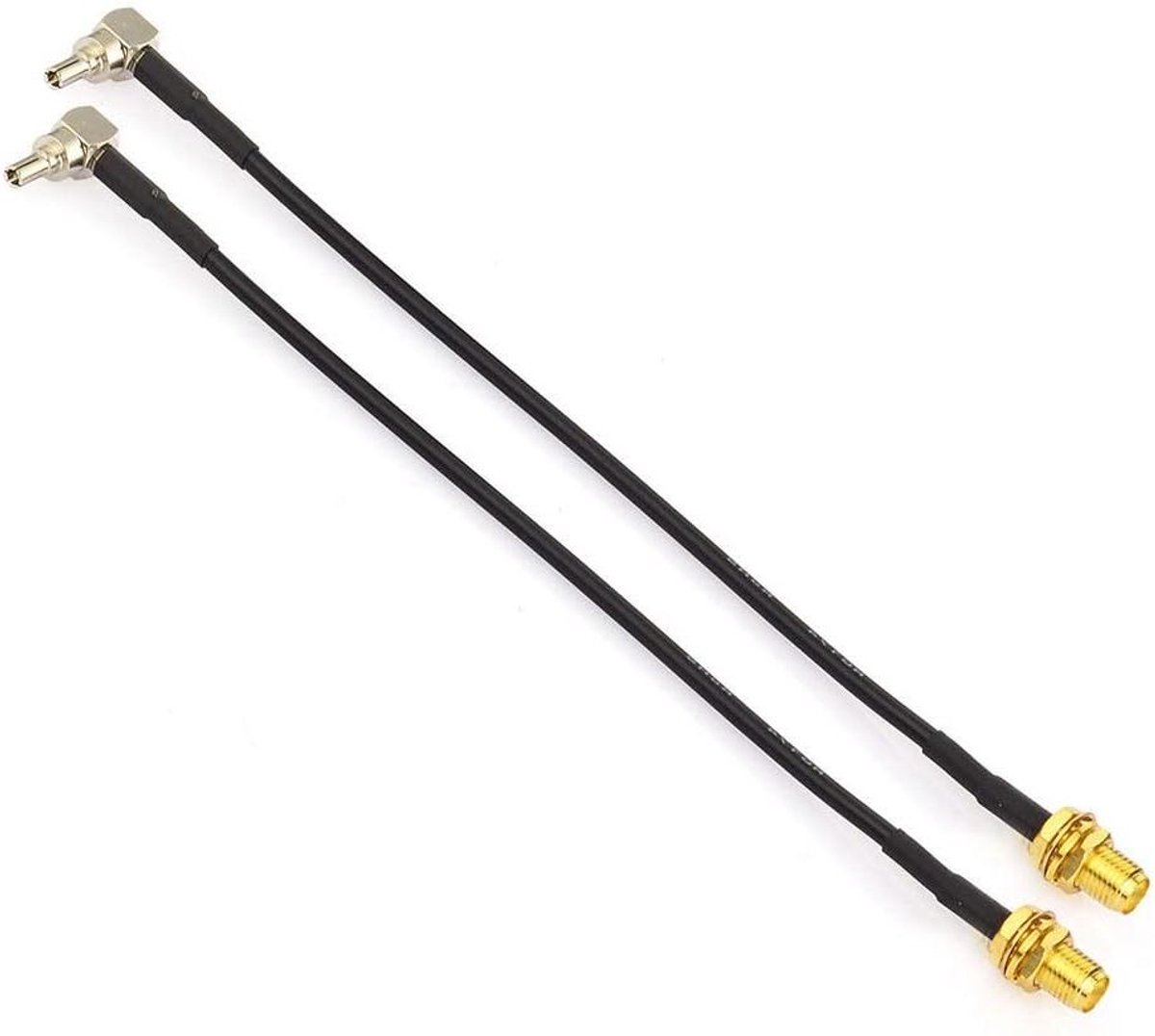 4G Antenne Verlengkabel - CRC9 SMA Kabel - Signaal Versterken - Haakse Connector - 15 cm - Zwart