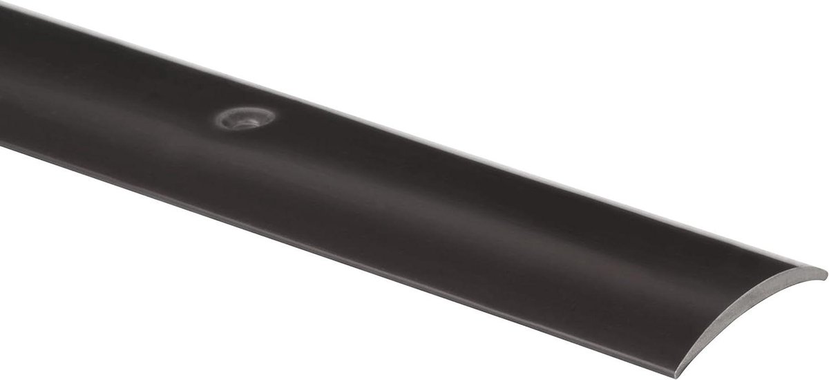 Overgangsprofiel PVC - Vloerprofiel Drempel - Vloeren Afwerken - Hard PVC Materiaal - 900 x 30 mm - Zwart