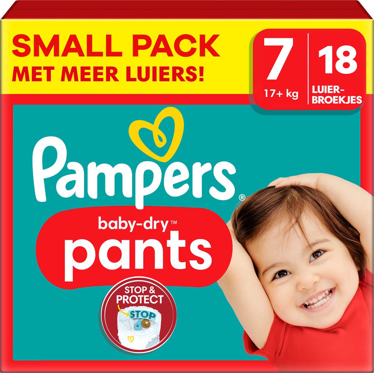Pampers - Baby Dry Pants - Maat 7 - Small Pack - 18 stuks - 17+KG