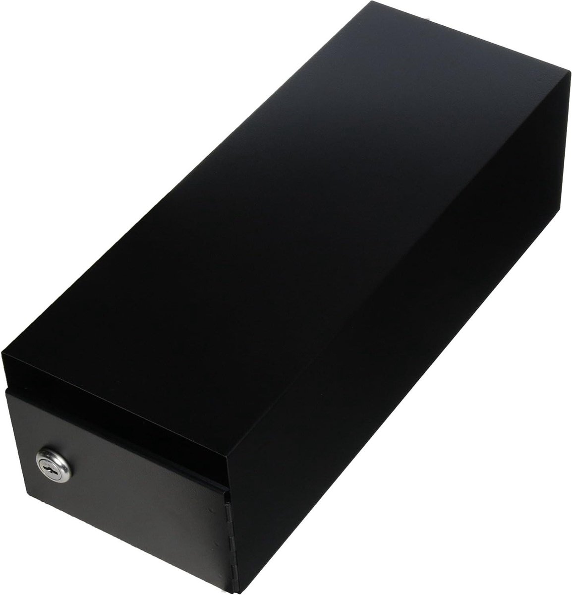 Brievenbus Sluitingstoestel - Post Lock Kit - Brievenbus Beveiligen - Gegalvaniseerd Staal - 14.9"D x 5.8"W x 4.5"H - Zwart