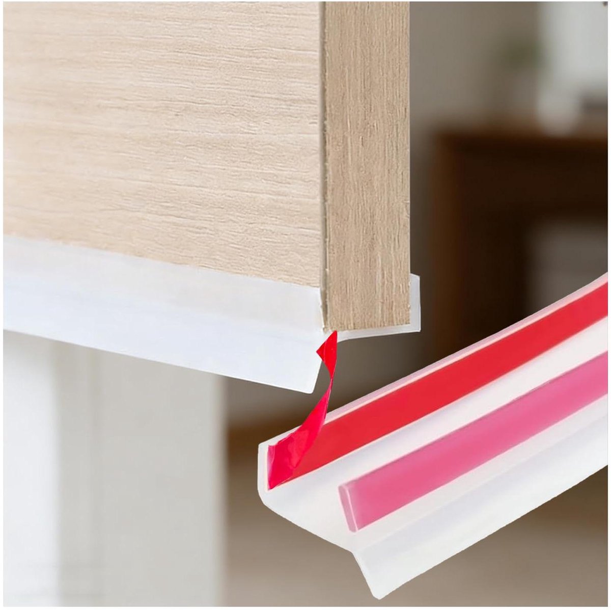 Keuken Plint - Plintrand Keuken - Afwerking Keuken - Translucent Materiaal - 180 cm - Wit