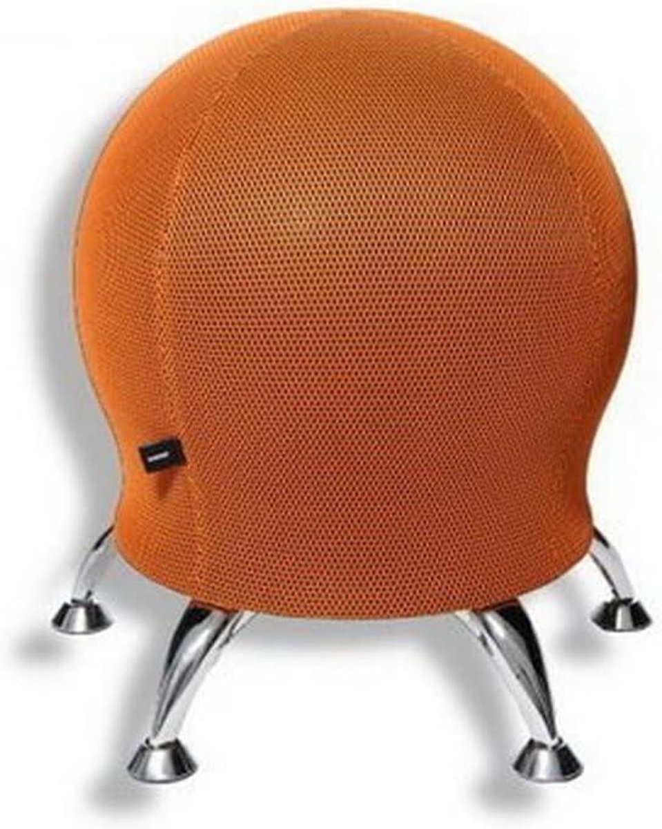 Zitbal Kruk - Balstoel Kantoor - Actief Zitten - Aanpasbaar aan lichaamsgewicht - 45 x 45 x 55 cm - Oranje