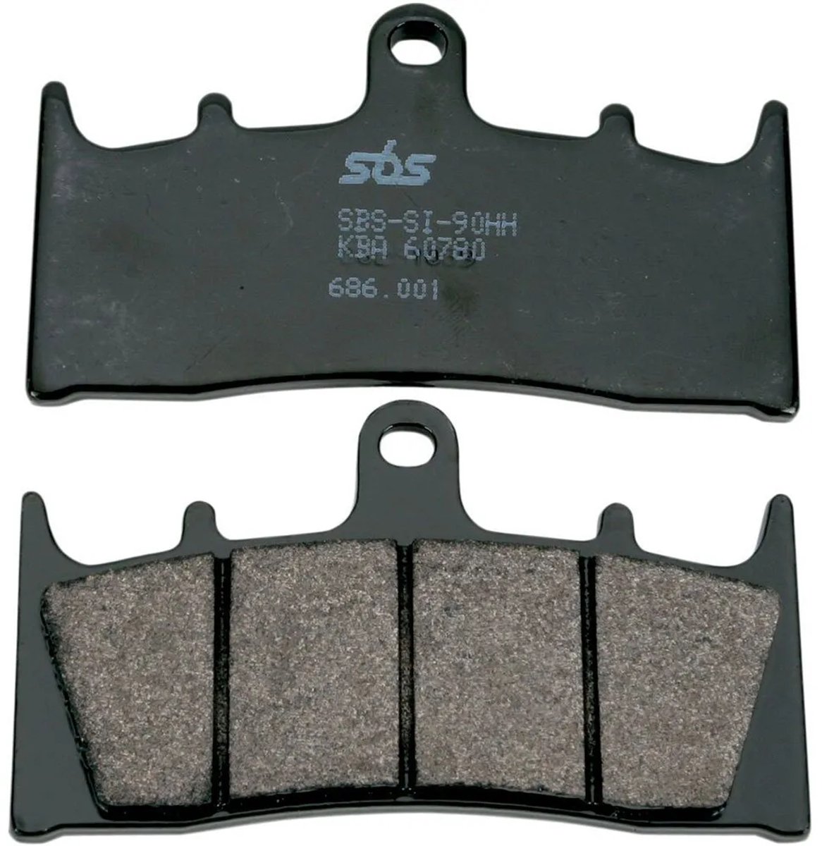 Sbs 686hs Gesinterde Remblokken Zilver