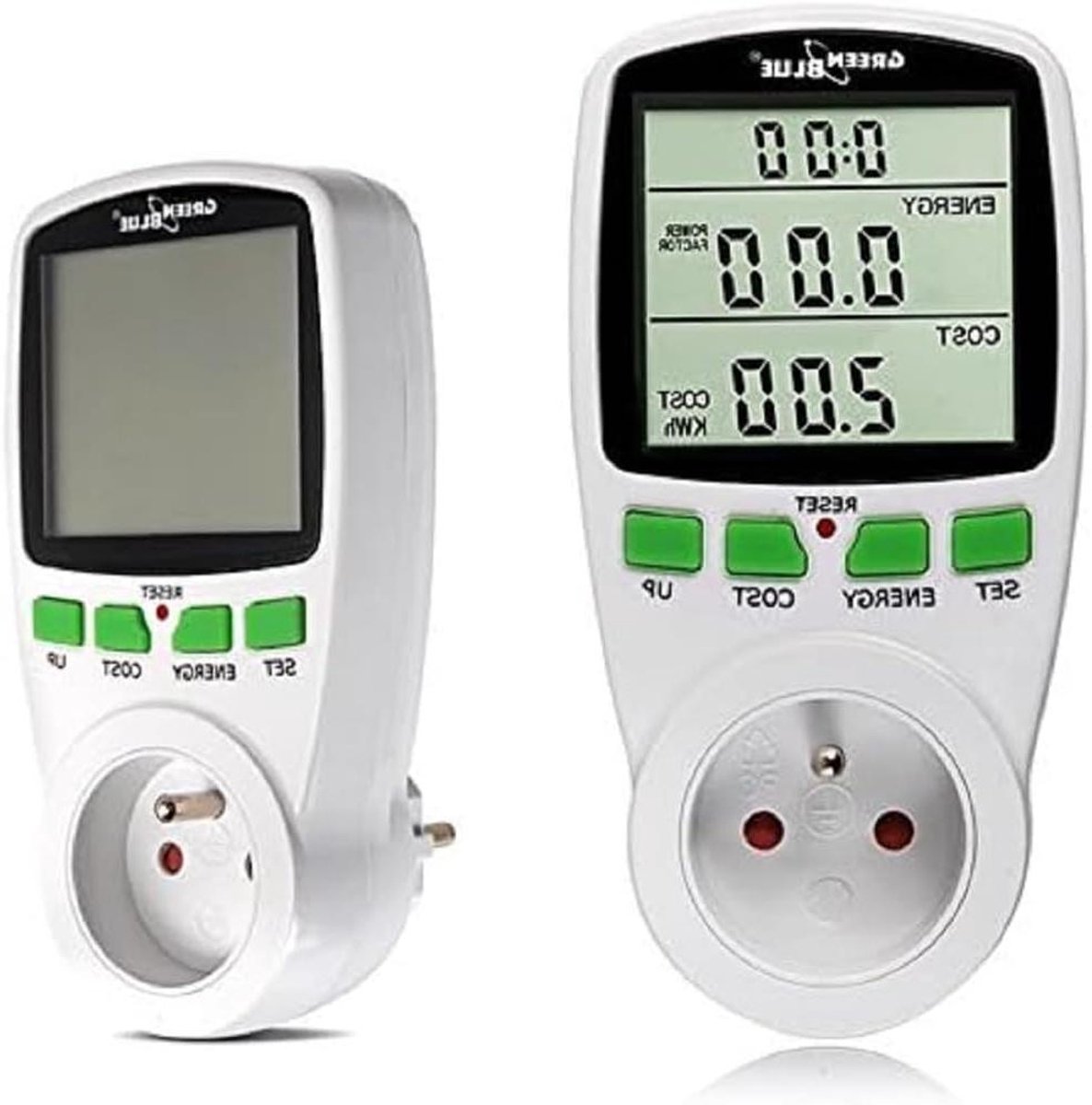 Stroomverbruik Meter - Energiekosten Monitor - Energie Besparen - Individuele Apparaten - 16 A - Wit