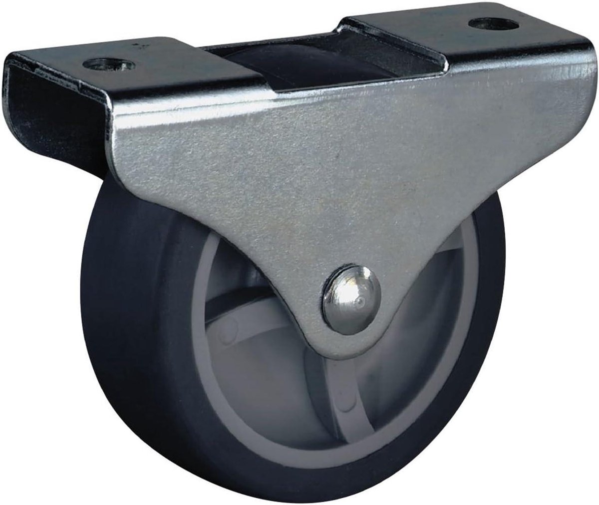 Parketwiel - Zwenkwiel Meubelwiel - Meubels Verplaatsen - TPE Zacht Loopvlak - 38 x 18 mm - Grijs