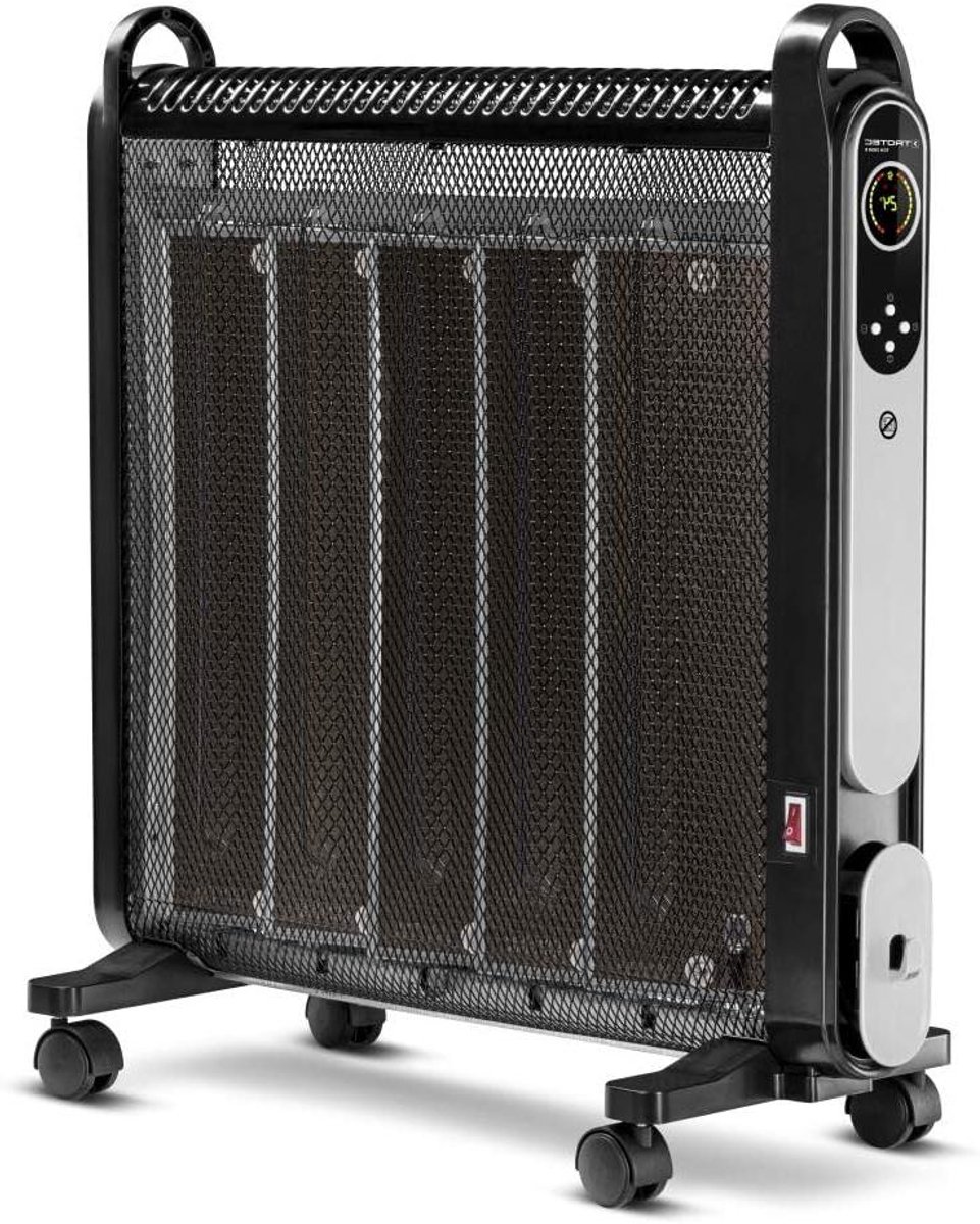 Convectorkachel - Elektrische kachel Mica - Ruimte verwarmen - 3D warmteverdeling - 24 m² - Zwart