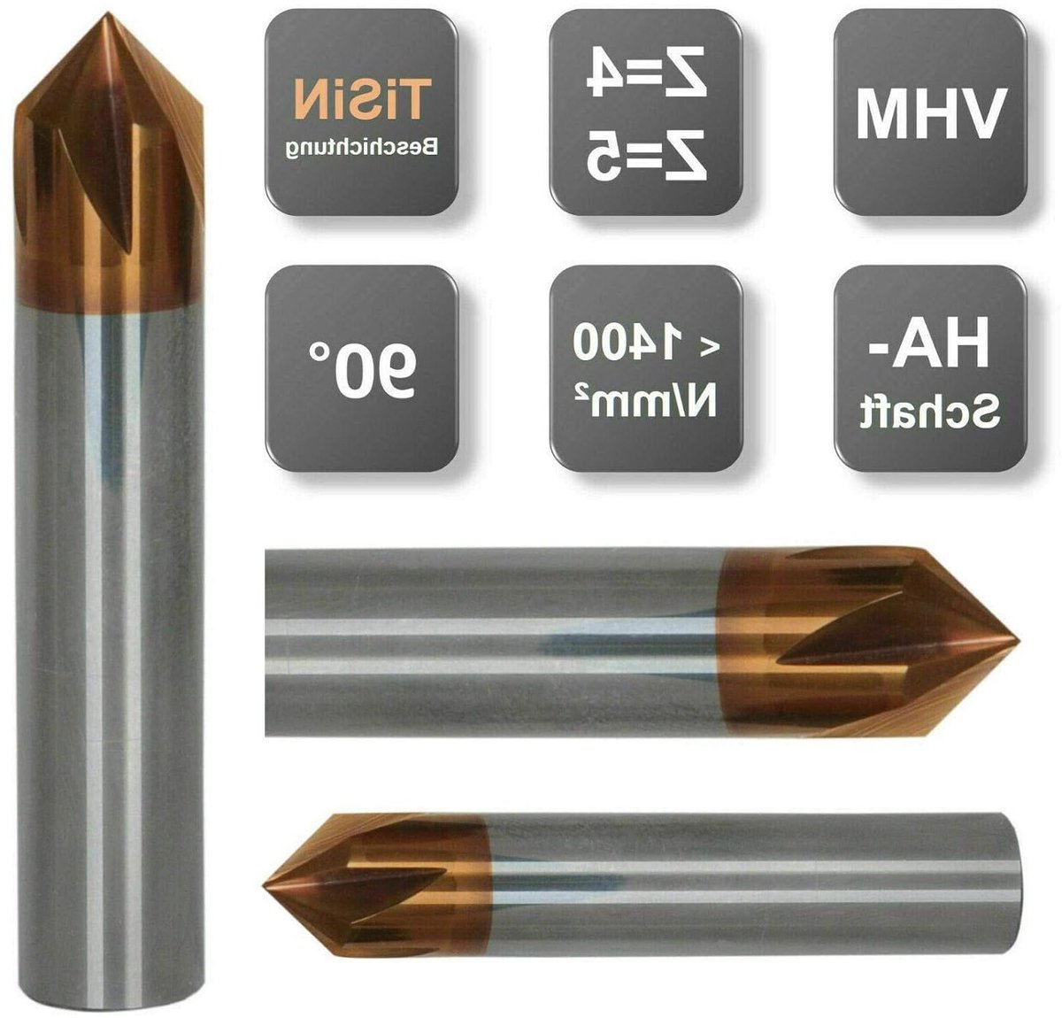 VHM Frees - Frees Metaalfrees - Metaal Bewerken - Speciale Coating - 3-12 mm - Zilver