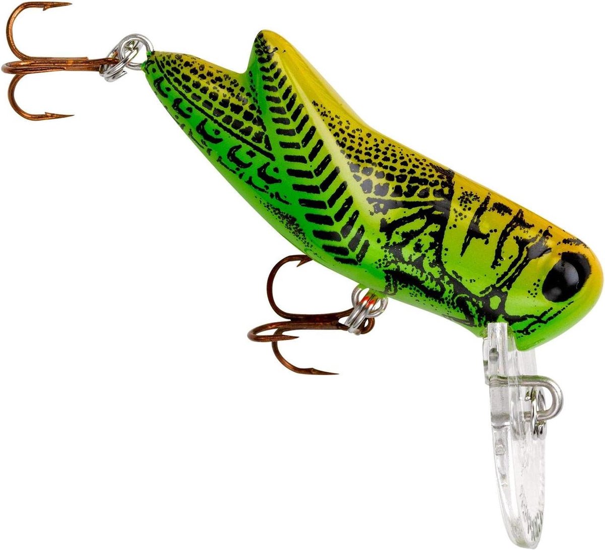 Crickhopper Vissen Lokken - Kunstaas Sprinkhaan - Vissen Op Bas - Realistische Sprinkhaan Nabootsing - 1 1/2-Inch - Groene Sprinkhaan