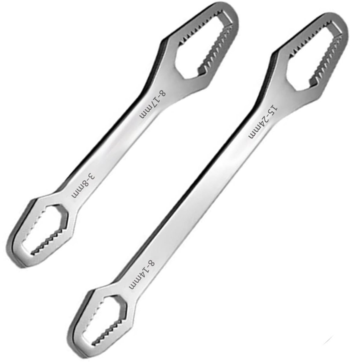 Torx-Sleutel 8-22mm, Verstelbaar Sleutelset 3-17mm, Zelfspannende Ringsleutel, Universele Steeksleutel, Universele Moersleutelgereedschap, voor Fahrrad, Motorrad