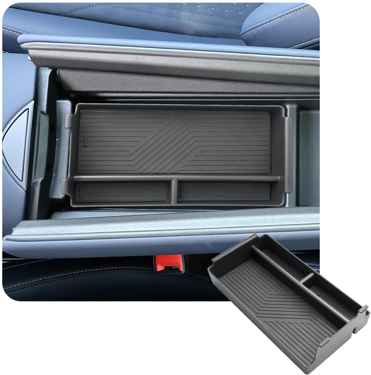 Compatibel met Cupra Tavascan 2025 2026 Middenconsole Armleuning Handschoenenvak Opbergbox Auto Center Console Organizer Tray Tavascan VZ Toebehoren