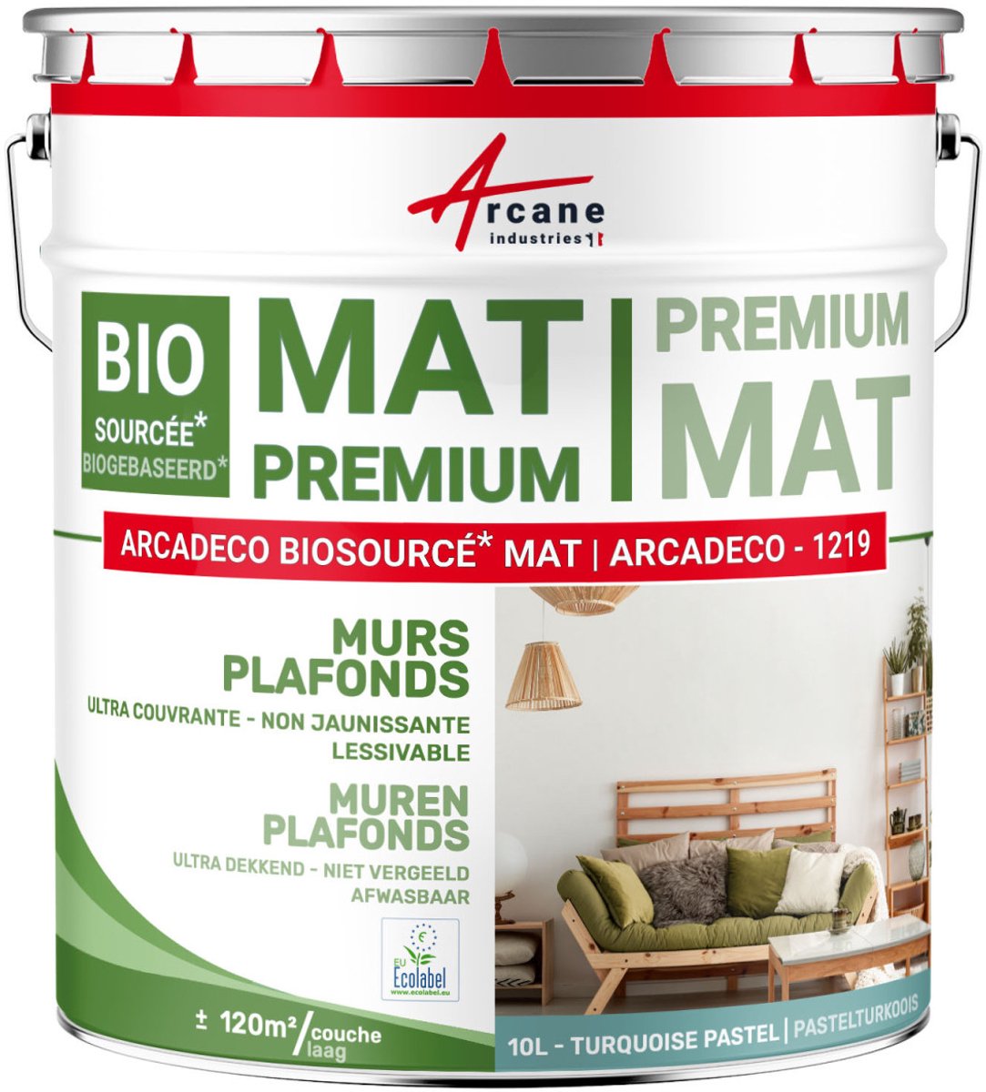 Matte muur- en plafondverf: ARCADECO - 1219