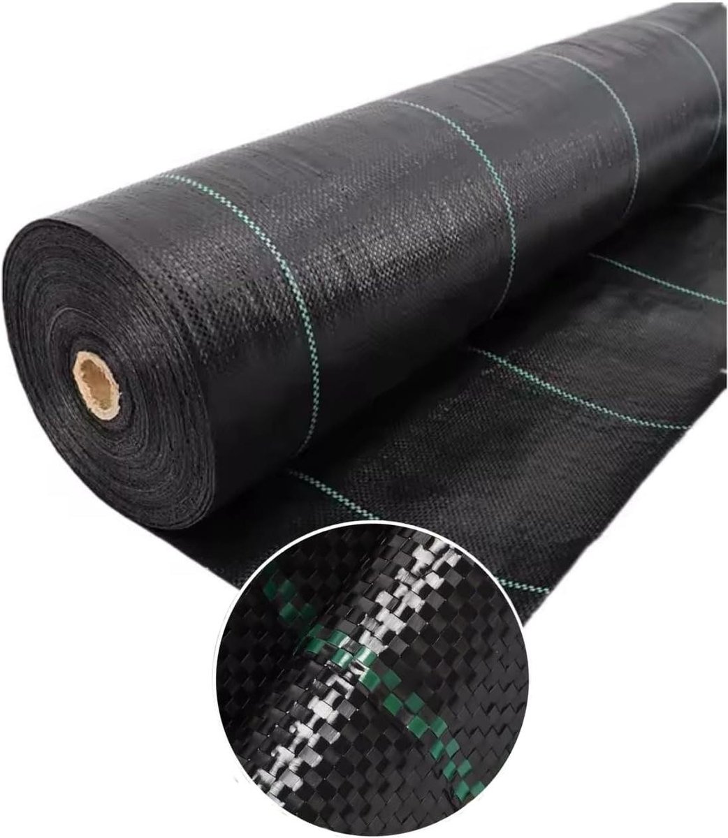 Onkruiddoek - Bodemdoek Tuindoek - Onkruid Wieden - Extra Sterk 70 g/m2 - 0.4 x 100 meter - Zwart