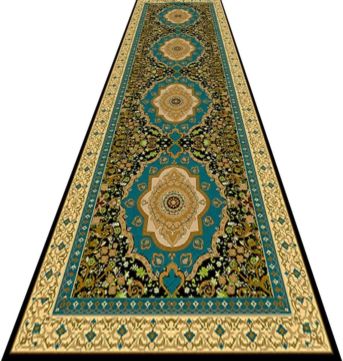 lange loper tapijten voor hal gebied tapijten corridor tapijt groen antislip zacht lang tapijt huisdier vloer matten, grootte aanpasbaar (kleur: A, Maat : 0.6x1.2m)