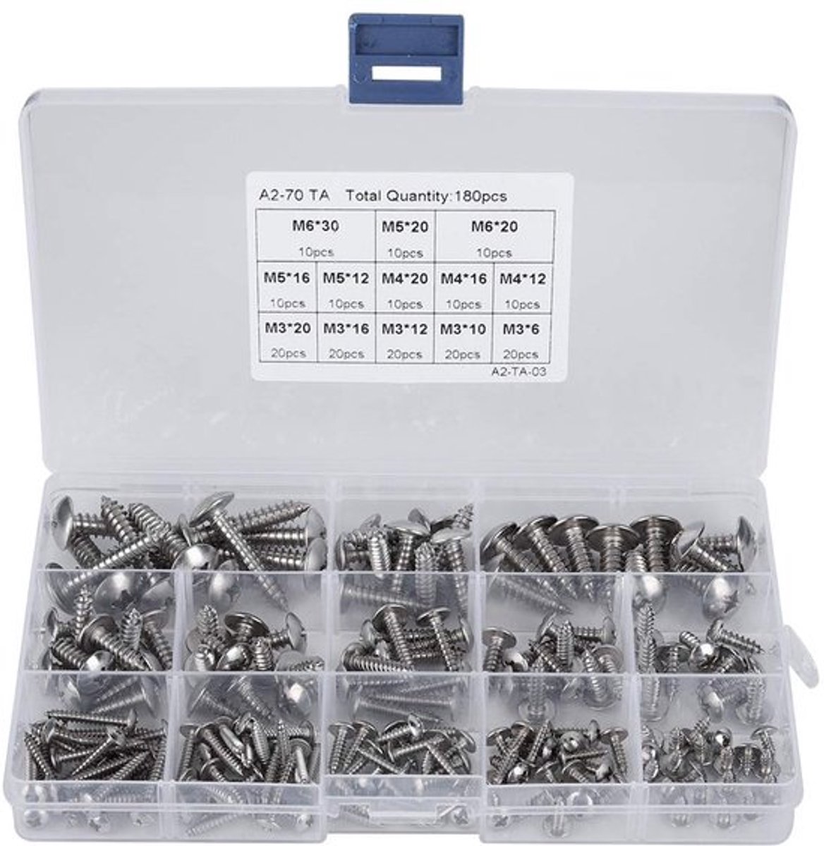 VT Goods - Zelftappende Schroeven - Roestvrijstaal - Assortiment van