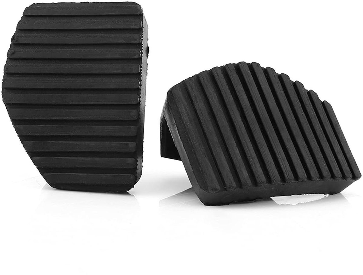 Pedaal Rubber Set - Koppelingspedaal Cover - Veilig Rijden - Hoge Taaiheid - 75 mm - Zwart