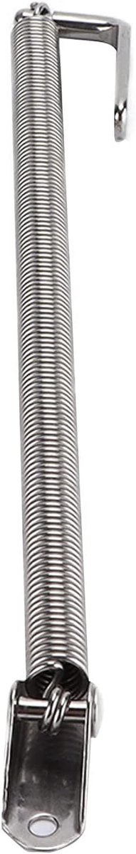 Haakveer - Luikveer - Kastdeur Ondersteuning - Roestvrij Staal - 8-1/4 Inch - Zilver