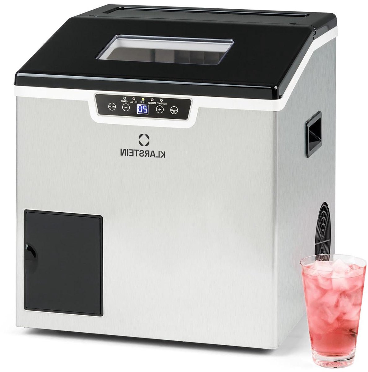 Ijsmachine - IJsmaker Crushed IJs - Dranken Koelen - Zelfreinigend Programma - 20 kg Per Dag - Zilver