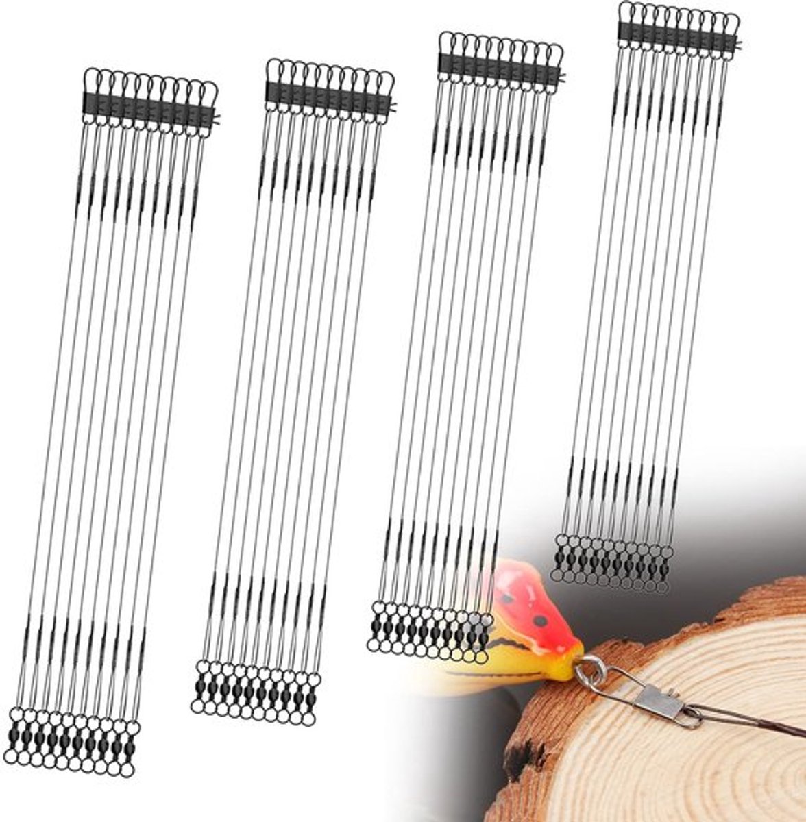 Dailygoods- Visleiders 40 Stuks - Roestvrijstalen Anti-Bite