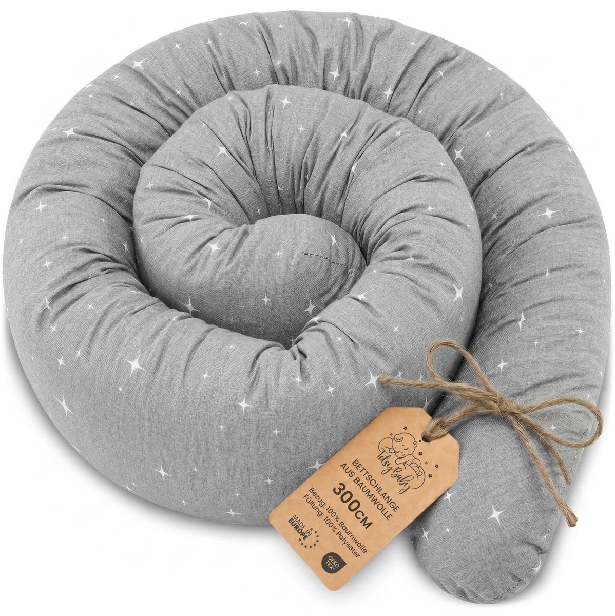 Zijslaper kussen Lichaamskussen 300 cm Katoen - Lang kussen bed rol slaapkussen nek rol Decoratie voor kinderkamer Oeko-Tex Galaxy