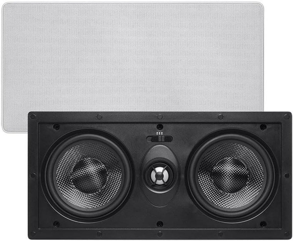 Inbouw Center Speaker - Home Theater - Films Kijken - Carbon Fiber Drivers - 5.25 Inch - Off-White