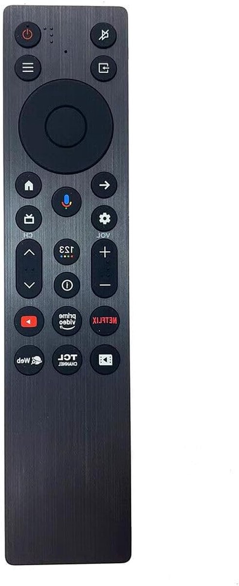 Afstandsbediening - Voice Control - Televisie Bediening - Bluetooth en IR - 15 cm - Zwart