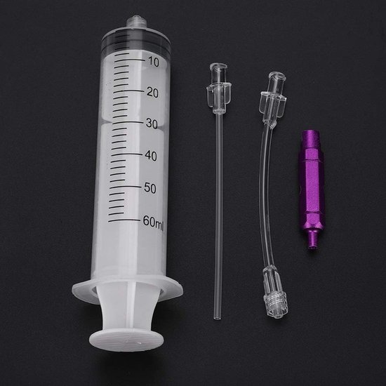 Fiets Band Injector - Tubeless Sealant Tool - Banden Onderhoud - Vochtige Kit Injectie - 60 ml Inhoud - Paars — afbeelding 3