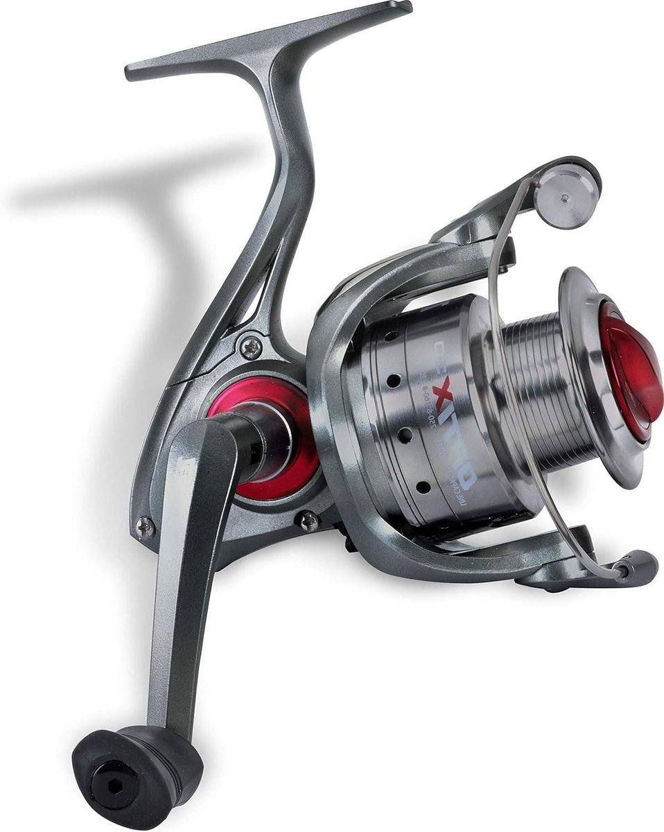 Vismolen - Spinning Reel - Vissen - Aluminium Spoel - 5.2:1 - Zwart