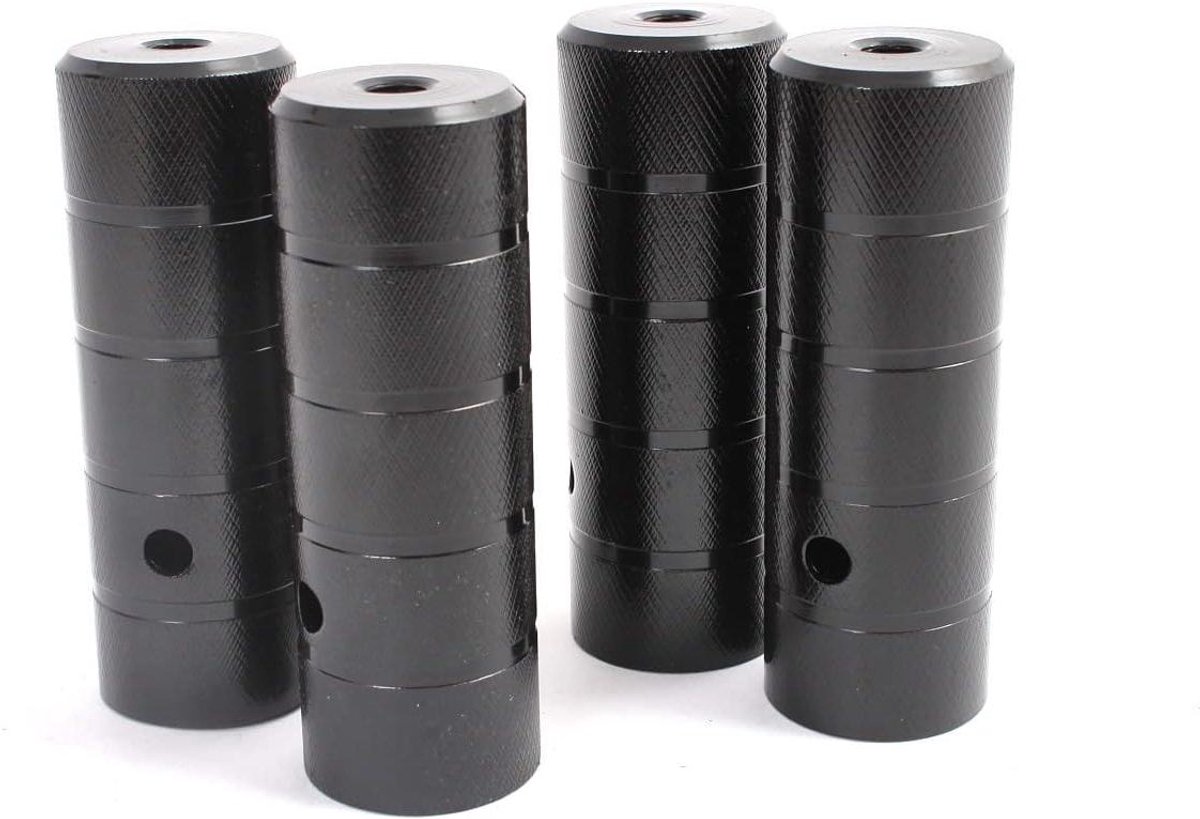 BMX Assen - Voetsteunen - Fiets Trick - Hoge Sterkte Staal - 4 Stuks 10mm - Zwart