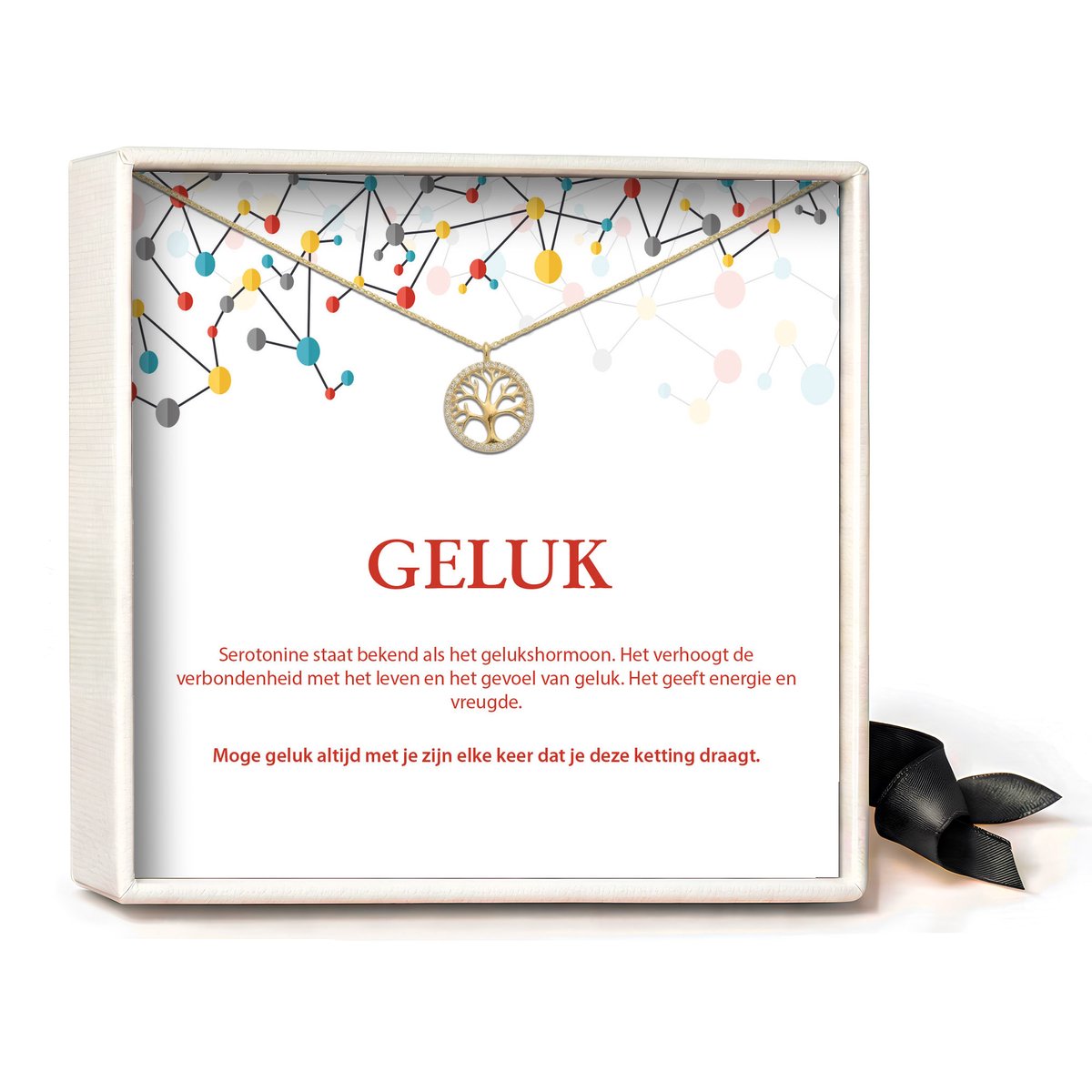 Pera Jewelry - 925 sterling zilveren Levensboom Ketting - Geluk - Collier - Ketting Dames - Ketting met Hanger