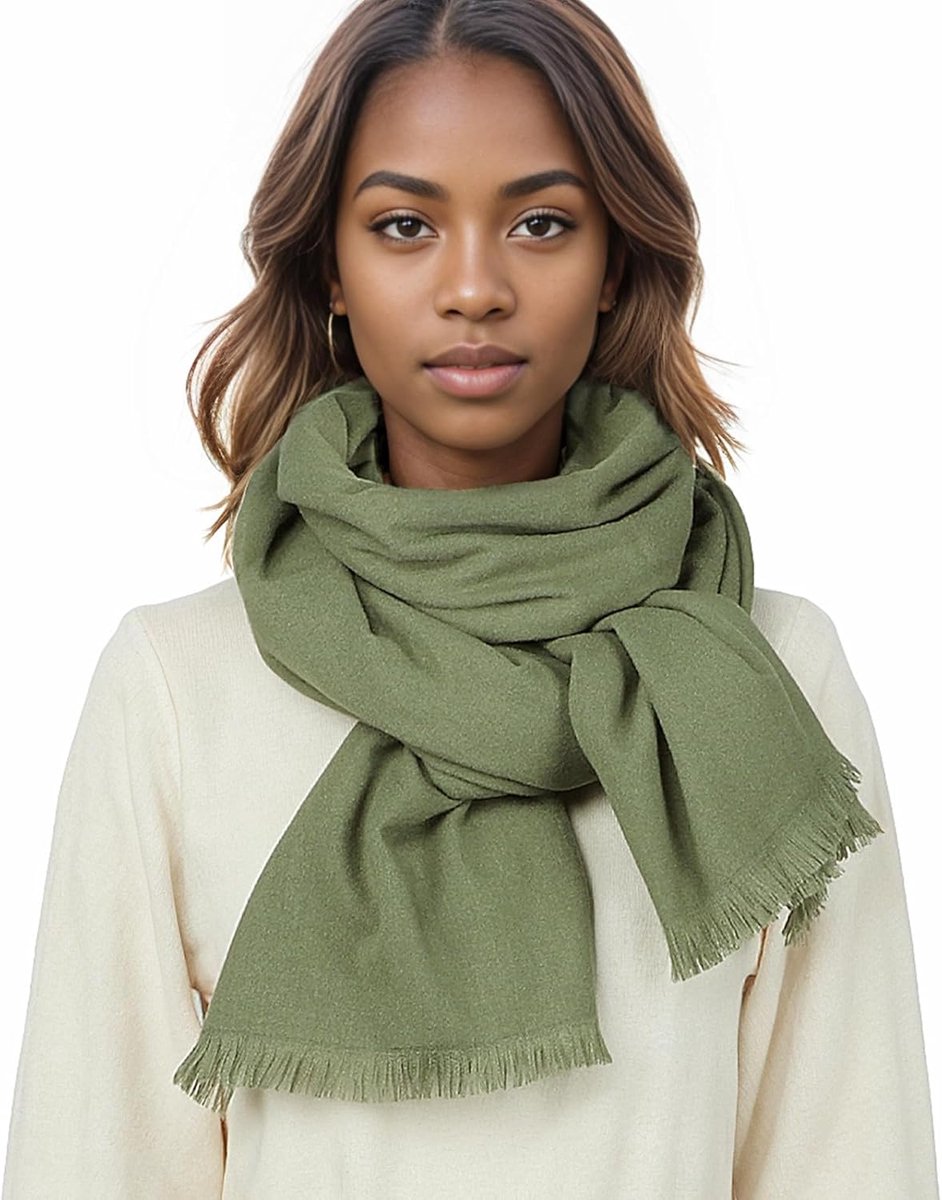 sjaal voor dames, stola, pashmina voor avondjurk, winter, elegant voor feestelijke bruiloft, groen-1, Eén maat