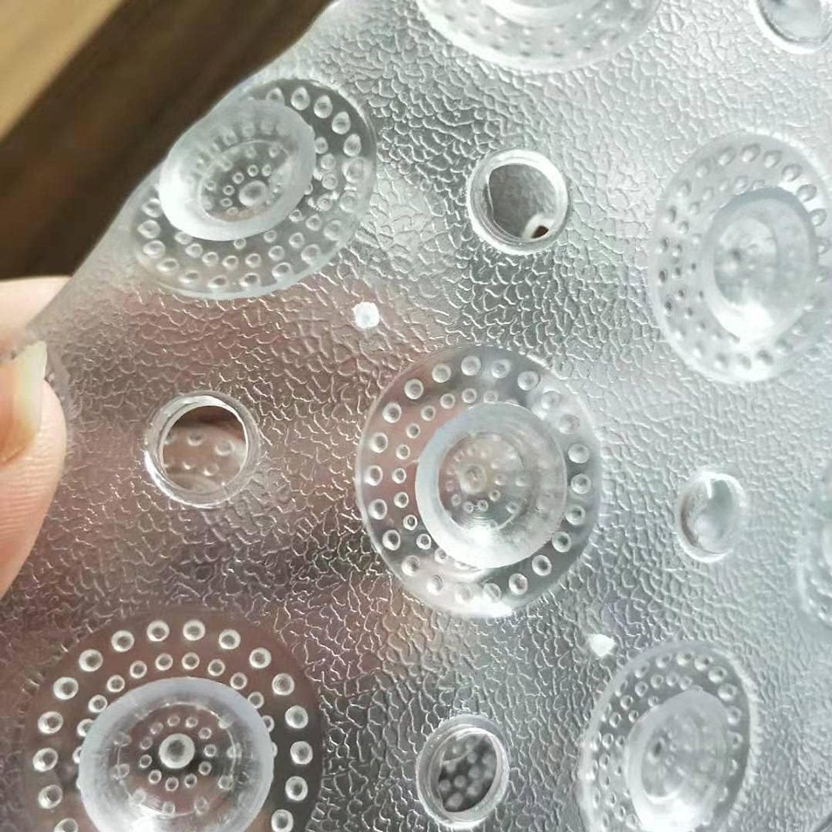badkamermat, grote badmat, voetmassagemat, poreus afvoer- en schimmelbestendig, vacuüm zuignap, antislip PVC gezondheid en milieubescherming blauw (40* 100cm)