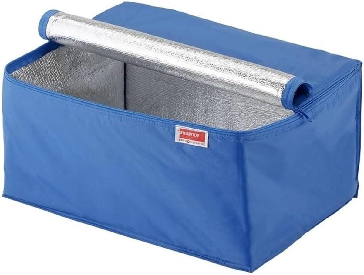 Koeltas Vierkante Doos - Isolerende Tas - Eten Koel Houden - Aluminium Voering - 43 x 31 x 23 cm