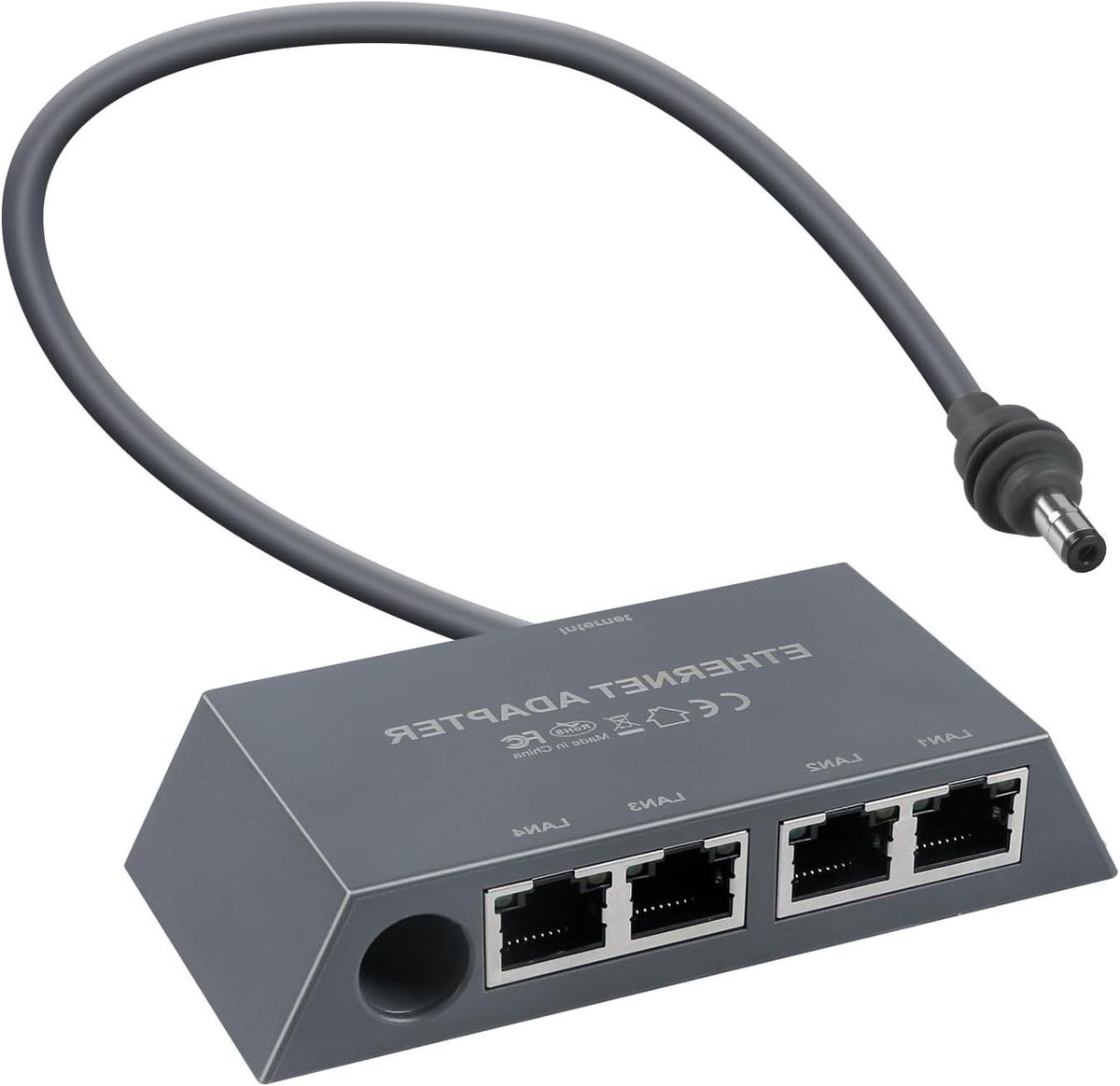 Ethernet Adapter - Netwerk Adapter - Internet Uitbreiden - 4 Poorten - 1Gbps Snelheid - Zwart