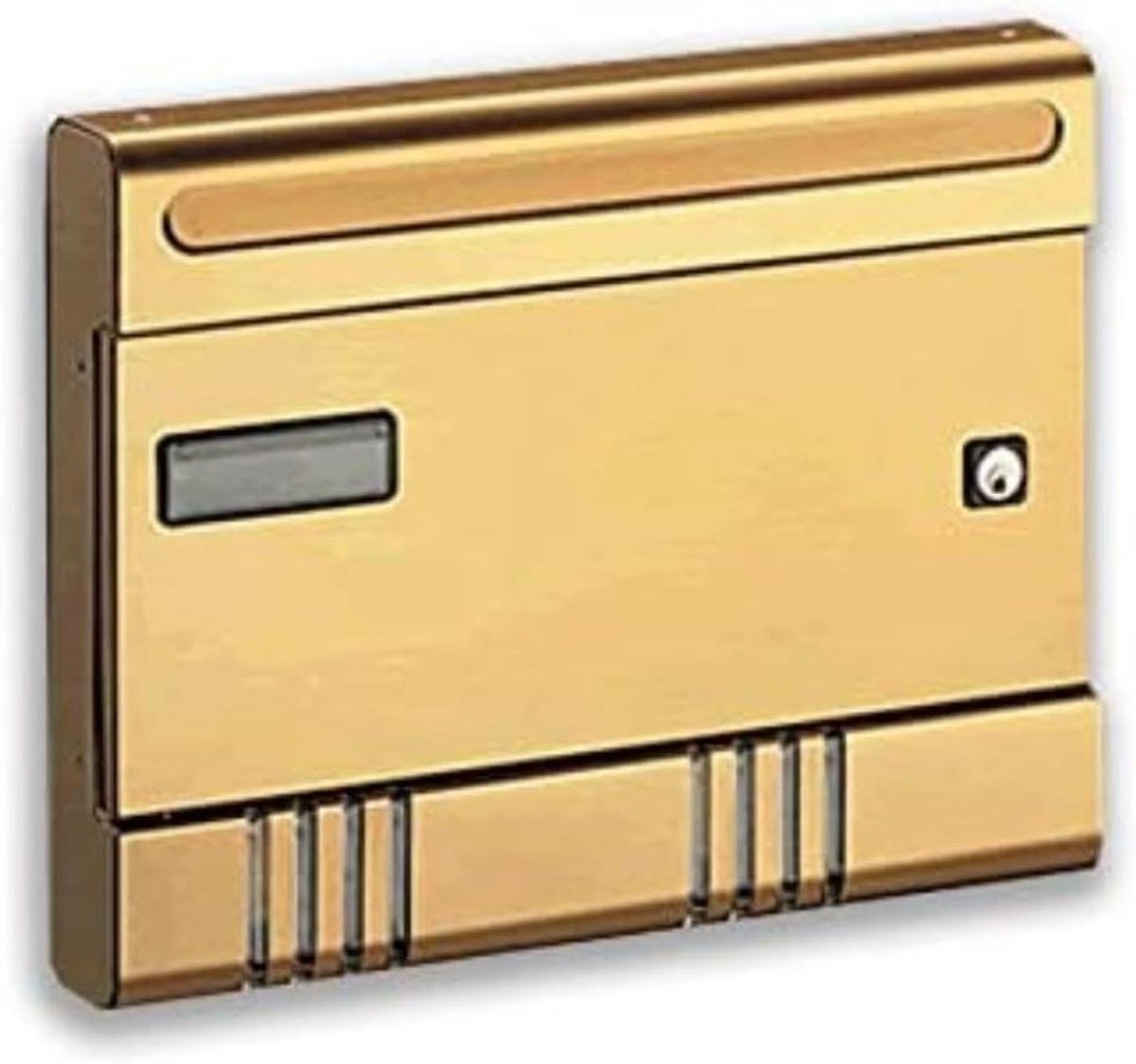 Aluminium Brievenbus - Brievenbus Goud - Post Ontvangen - Wandmontage - 29 x 365 x 7 cm - Goud