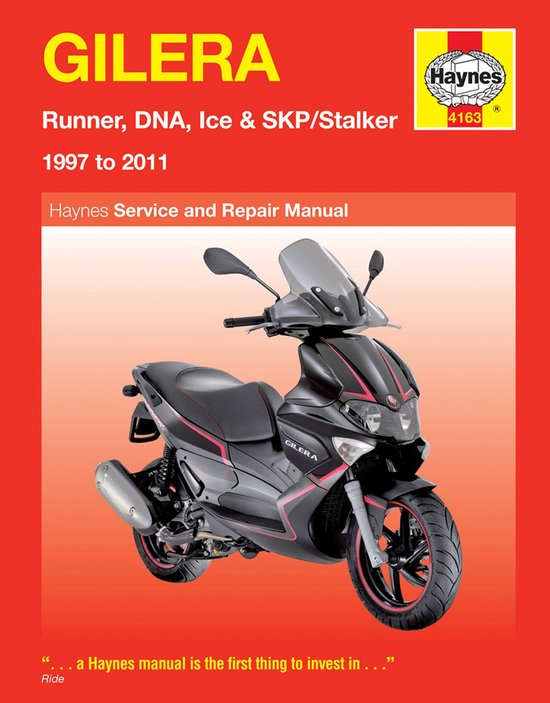 Gilera Runner DNA Ice & SKP/Stalker Serv - cover