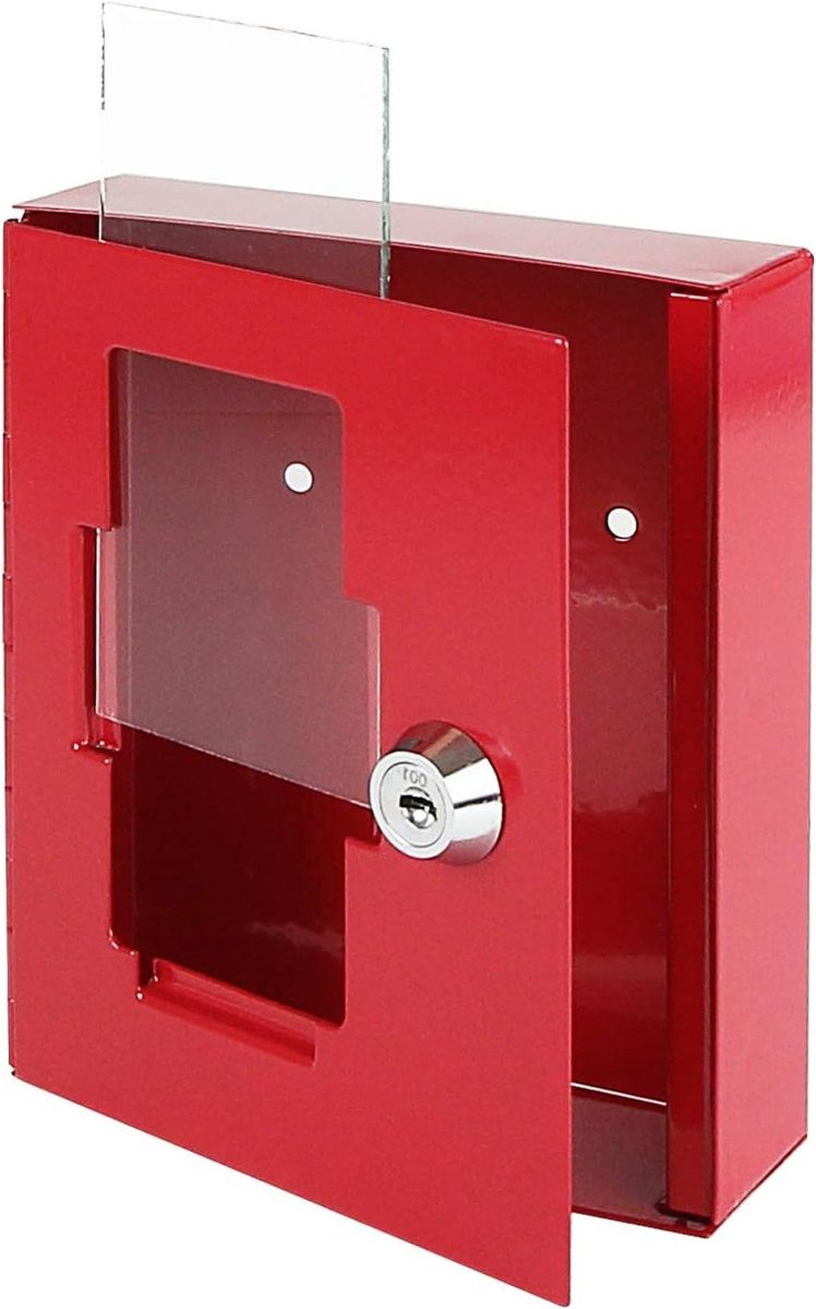 Vervangend Glas Noodsleutelkast - Glasplaat Reserve - Sleutels Beveiligen - Specifiek Model - 12 x 62 cm - Transparant