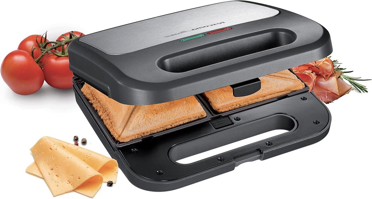 Sandwichmaker - Tosti Apparaat - Snelle Lunch - 3-in-1 Functionaliteit - 70 x 17 x 395 cm - Meerkleurig