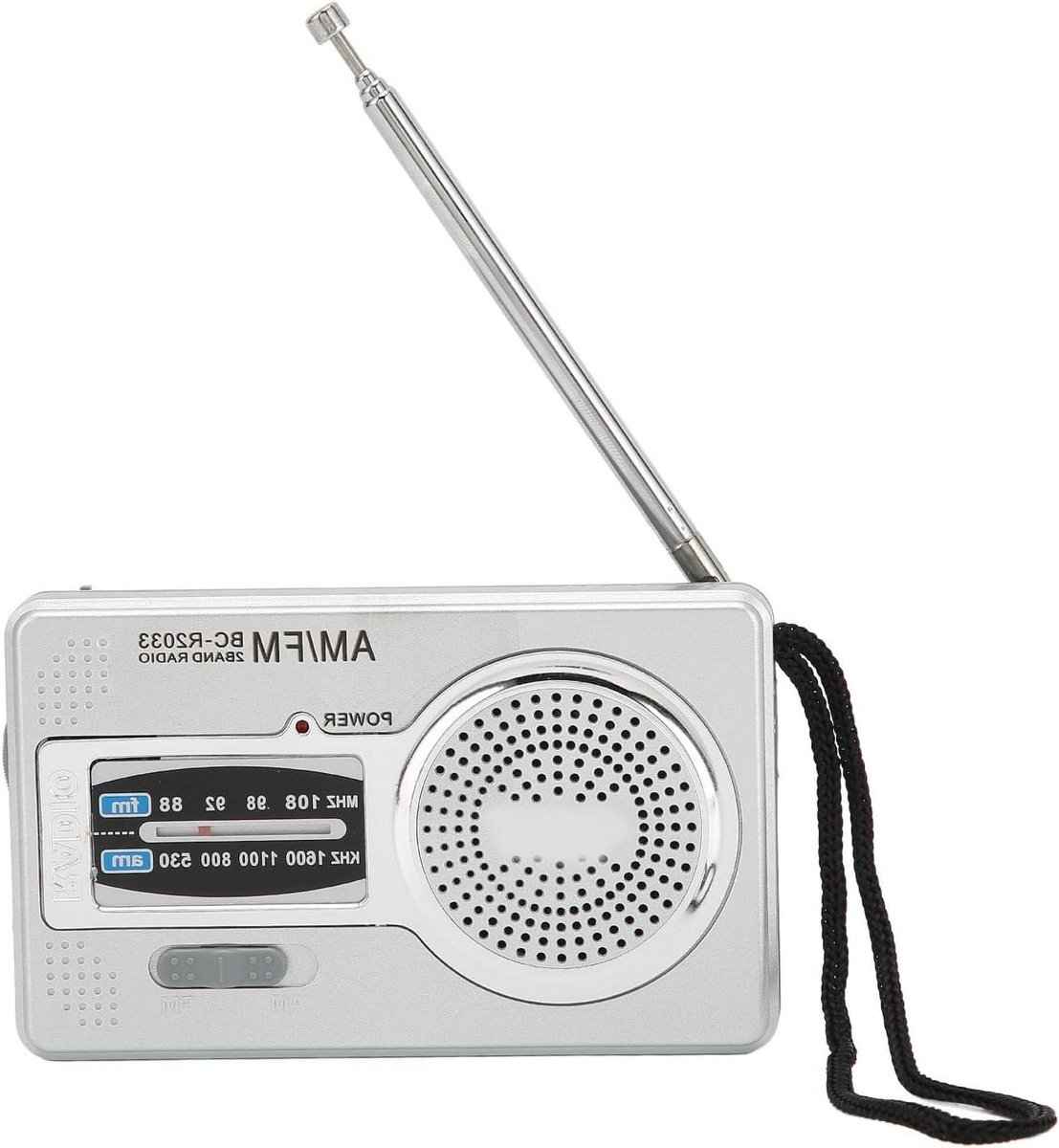 Draagbare Radio - Mini Transistor - Thuis of Reis - Batterij Aangedreven - Compact Formaat - Zwart
