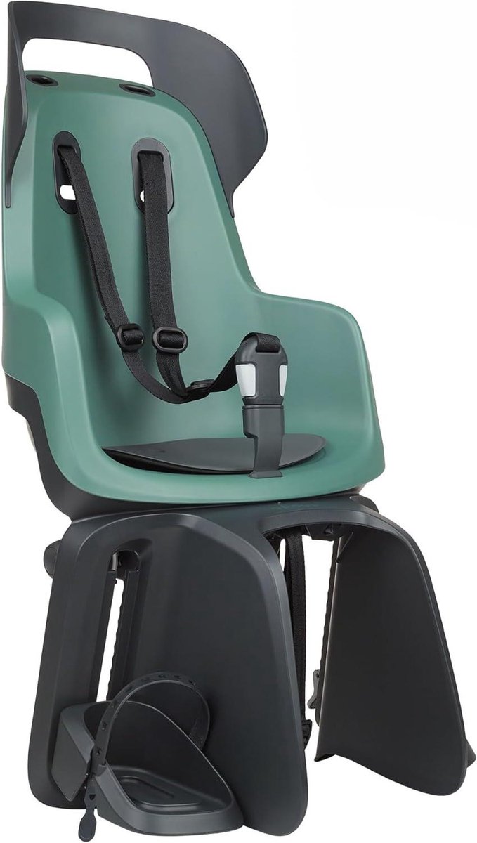 Fietskinderzitje Voorop - Kinderzitje Fiets - Veilig Vervoer Kind - Verstelbare Voetsteunen - 26-29 Inch Wielen - Macaron Grijs