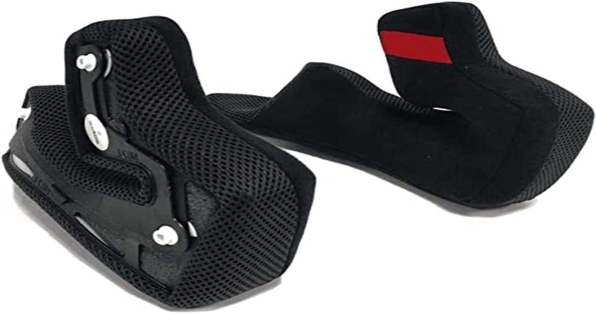 Wangkussens Set - Helm Kussens - Helm Comfort - Clima Comfort - XL - Zwart Rood