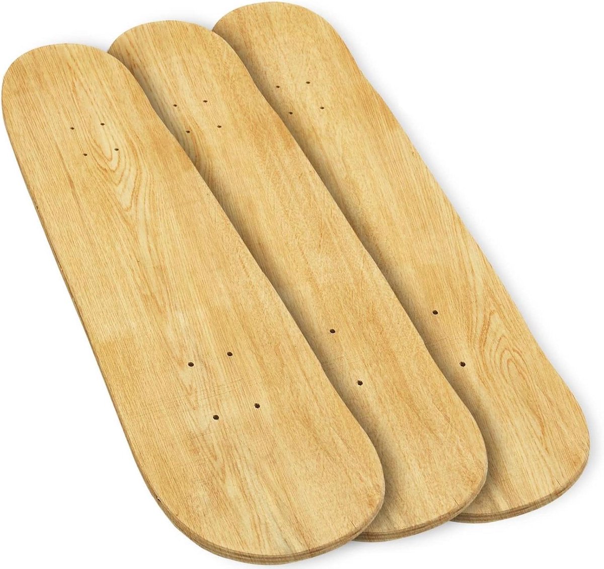 Skateboarddek Blank Deck Esdoorn Deck Street Skaten Dubbele Staart Vorm 31″ x 8″ Natuurlijk