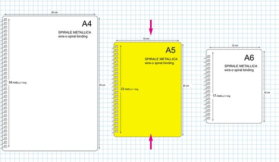 Weekly Planer A5 15 x 21 cm - 1 week op 2 pagina's - zonder datum - blok met spiraal — afbeelding 3