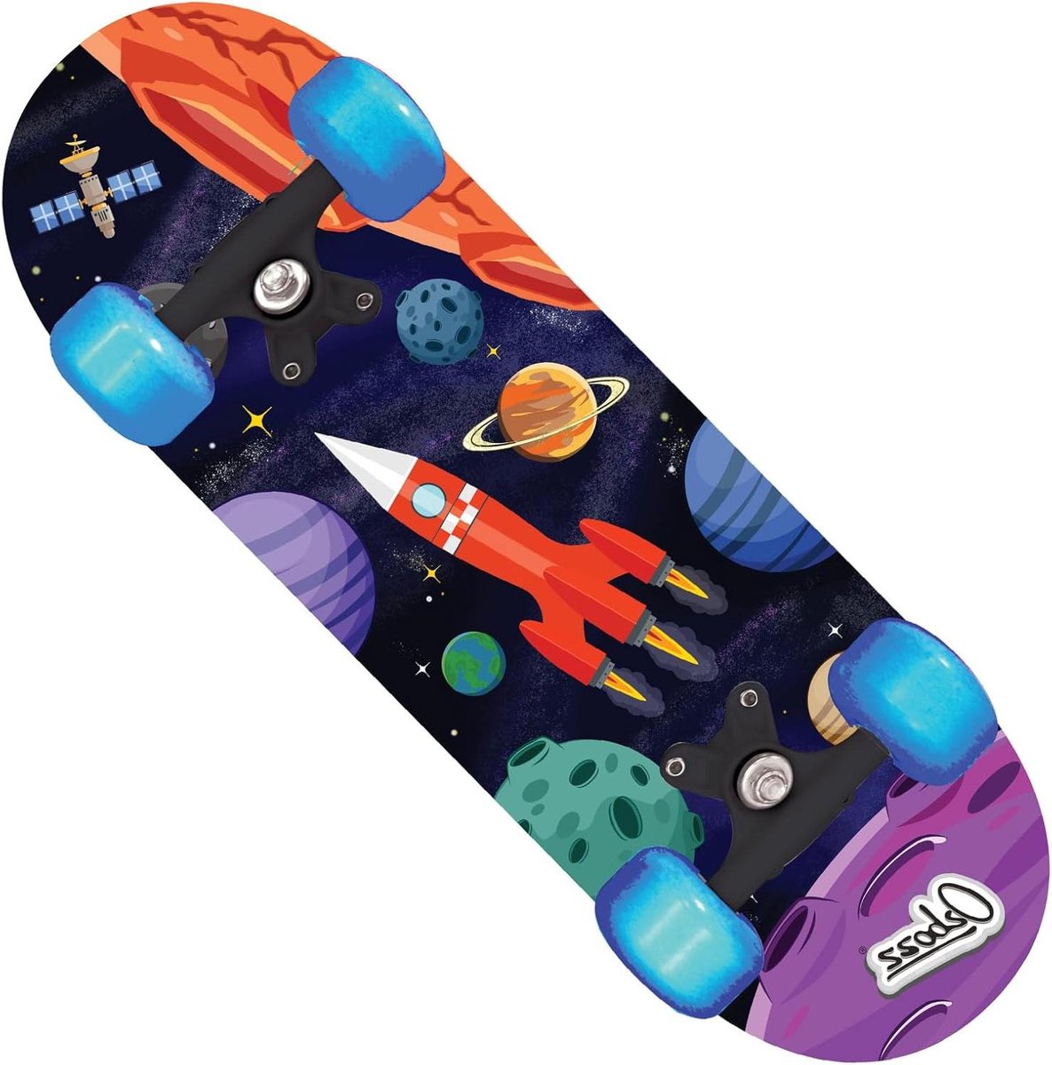 Ruimte Skateboard Kinder Skateboard Buiten Spelen Knipperende Wielen 17 Inch Verschillende Ontwerpen