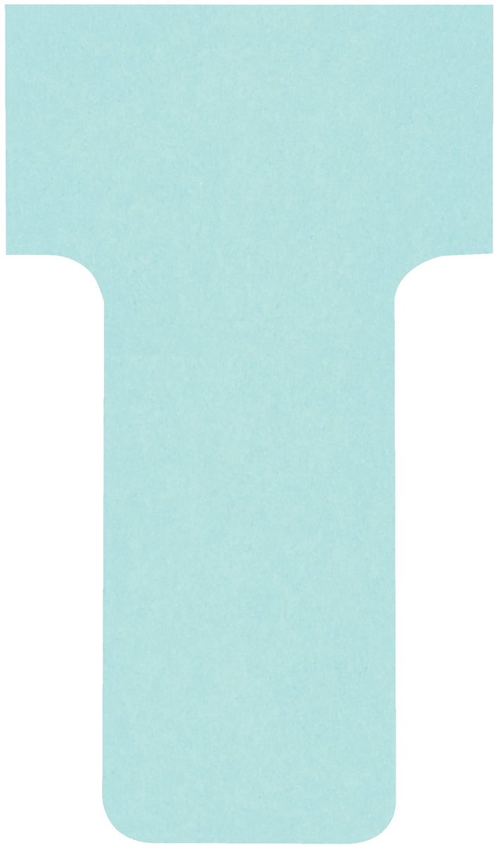 Kaartbord accessoires T-kaarten, index 1, 100 stuks, blauw